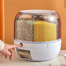 360° rotating 6-grid grain dispenser