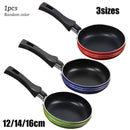 1pc 12/14/16/18cm Frying Pan Non-Stick Frypan Pot Saucepan Fried Egg Cookware