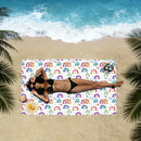 Thin Lightweight Microfiber Beach Towel Sand Free