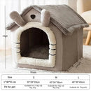 Indoor Warm Dog House Soft Pet Bed Tent House Dog Kennel Cat Bed Removable and Washable
