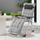 JHK Portable Zero Gravity Recliner Chairs Set of 2 Outdoor Garden Folding Lounge Chair