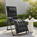 JHK Portable Zero Gravity Recliner Chairs Set of 2 Outdoor Garden Folding Lounge Chair