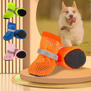4pcs Dog Shoes Non-slip Breathable Wear-resistant Dog Boots