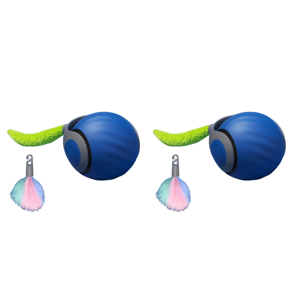 Speedy Tail 2.0 Cat Toys,2025 New Generation Smart Interactive Cat Toy Ball,Two Speed Adjustment, Automatic Moving Cat Toy Ball