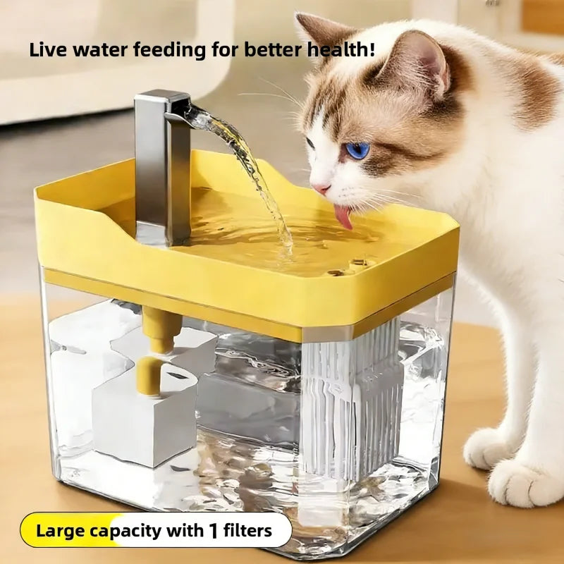 1.5L Automatic Cat Water Fountain with Filter