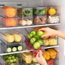 Refrigerator Organizer Bins with Handle