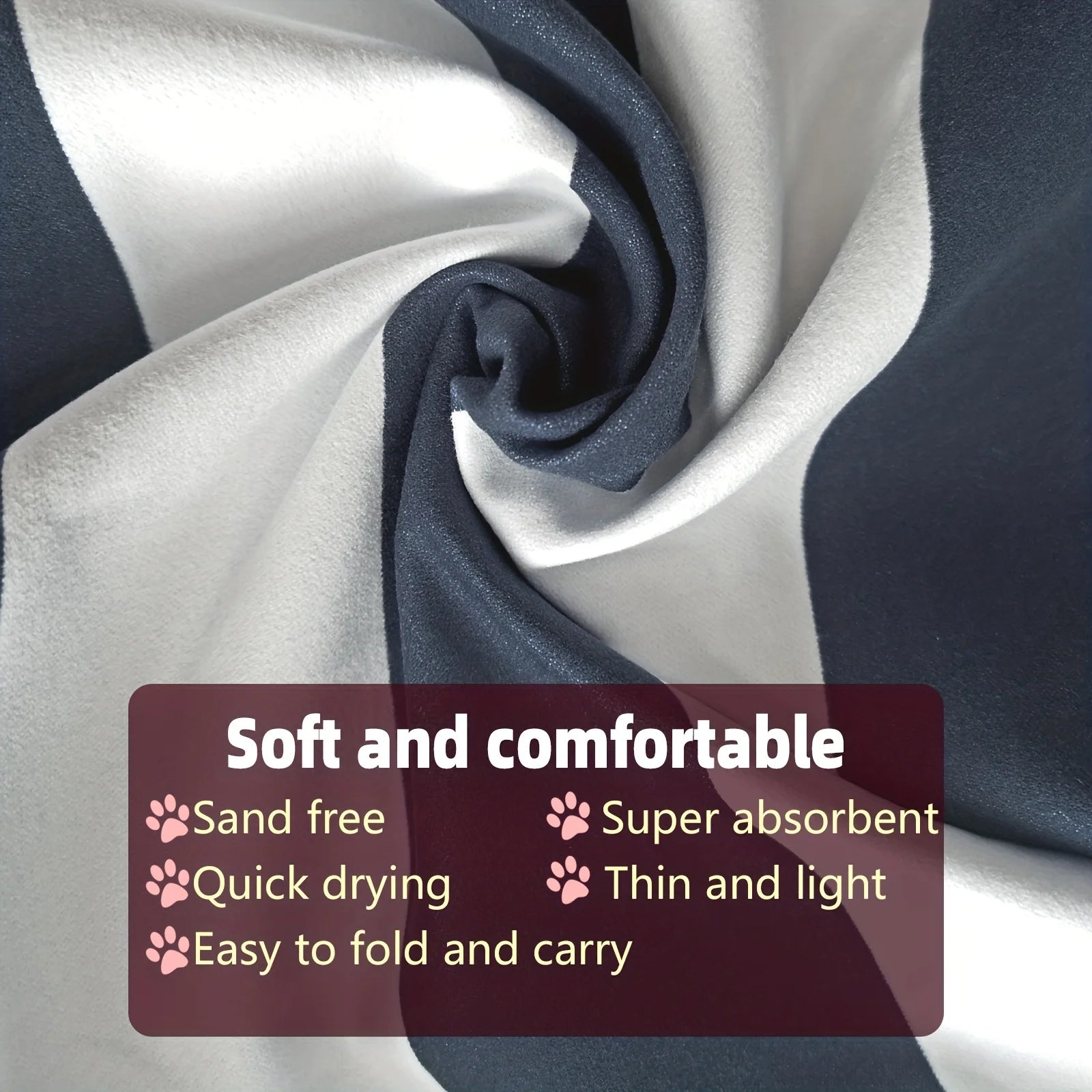 Microfiber Beach Towel Quick Drying Stripe