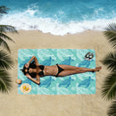 Thin Lightweight Microfiber Beach Towel Sand Free