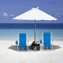 Portable High Strength Beach Chair with Adjustable Headrest Foldable