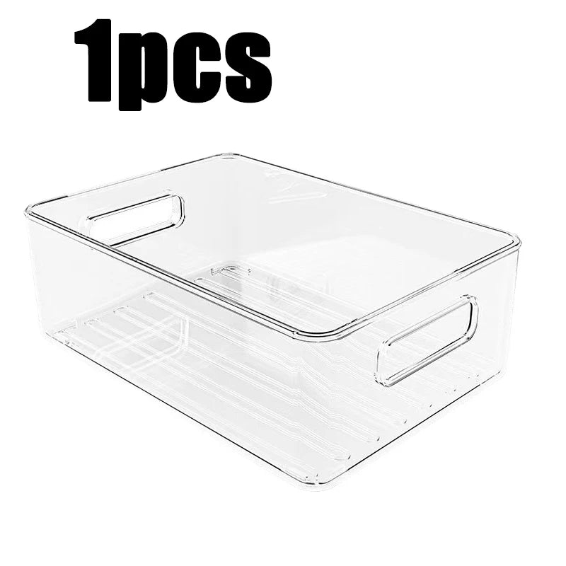 Refrigerator Organizer Bins with Handle