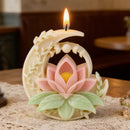 Moon lotus candle molds, reusable Silicone molds