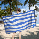 Microfiber Beach Towel Quick Drying Stripe