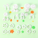 33pcs/set Plunger Cutter Fondant Cutter Cake Cookie Mold