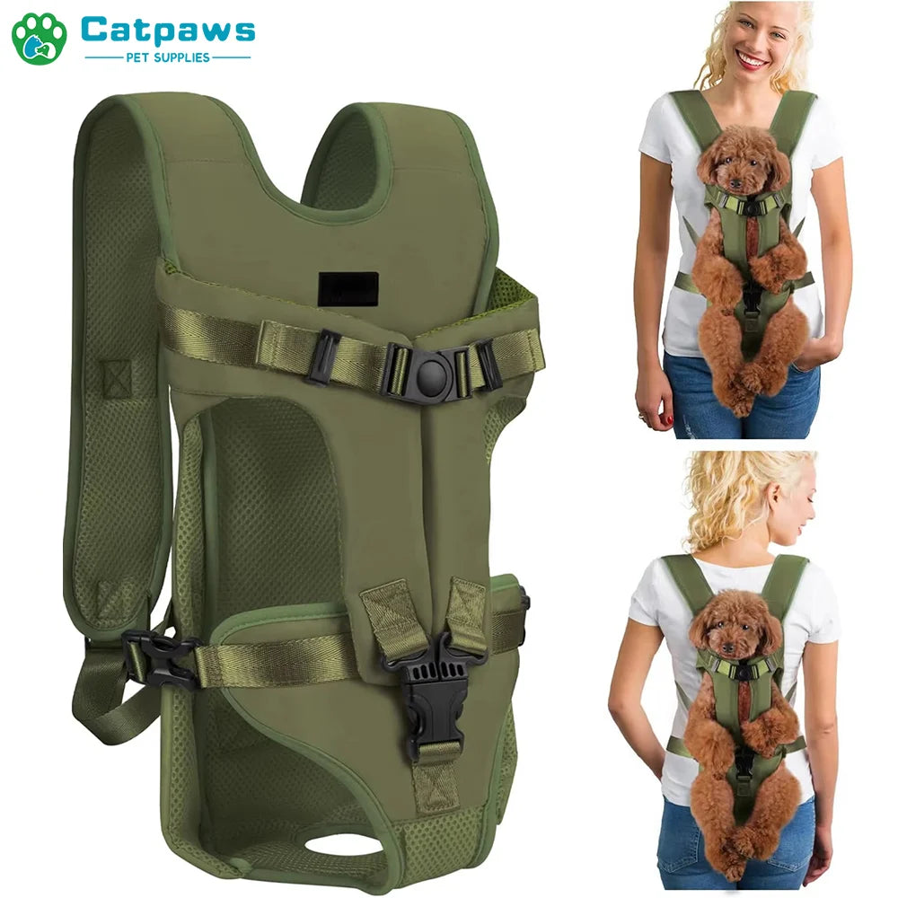 Pet Front Carrier Backpacks Ajustable Hands Free Dog Backpack