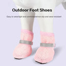 4pcs Dog Shoes Non-slip Breathable Wear-resistant Dog Boots