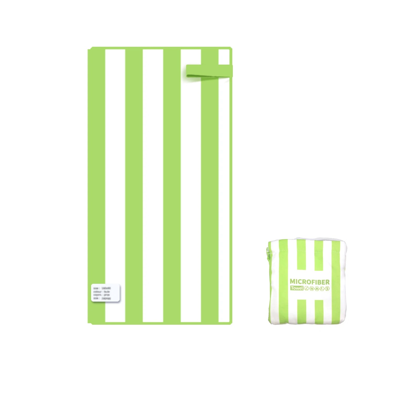 Microfiber Beach Towel Quick Drying Stripe