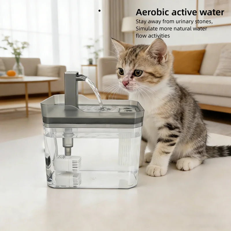 1.5L Automatic Cat Water Fountain with Filter