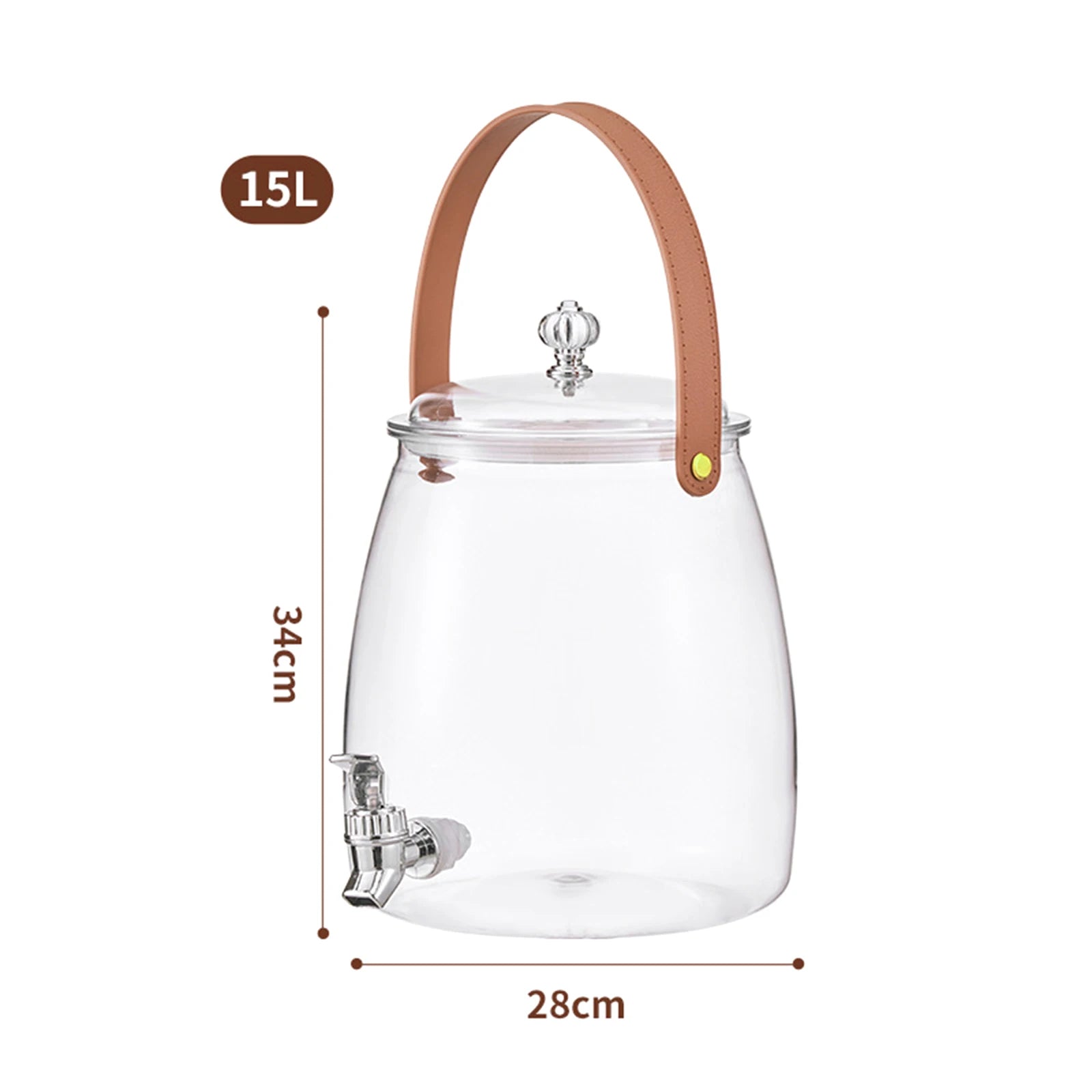 Beverage Dispenser with Spigot and Filter Clear Lemonade Stand Easy Flow Beverage Liquid Drink Container for Picnic Parties