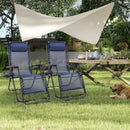 JHK Portable Zero Gravity Recliner Chairs Set of 2 Outdoor Garden Folding Lounge Chair