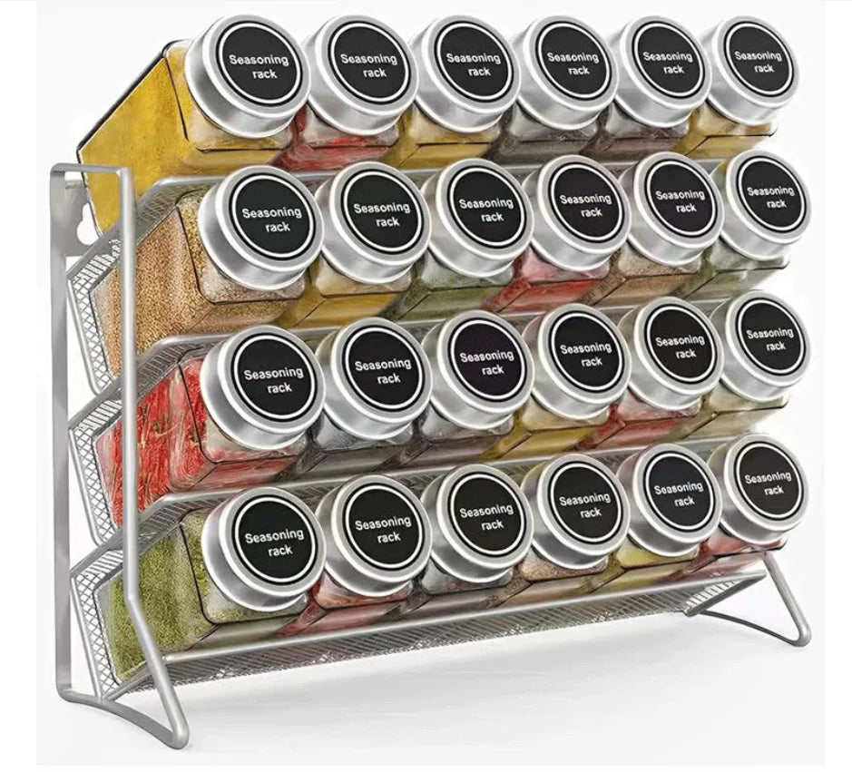 4-Tier Wall Spice Rack Organizer