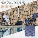 JHK Portable Zero Gravity Recliner Chairs Set of 2 Outdoor Garden Folding Lounge Chair