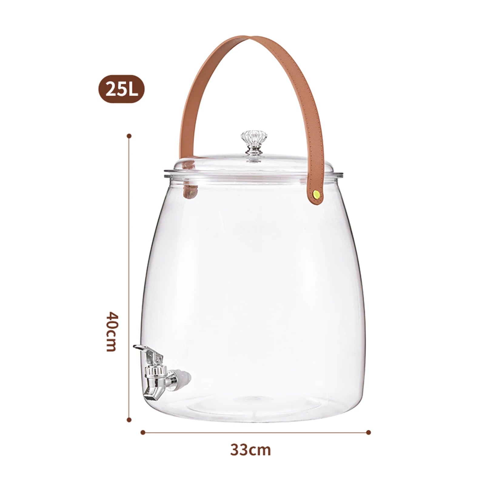 Beverage Dispenser with Spigot and Filter Clear Lemonade Stand Easy Flow Beverage Liquid Drink Container for Picnic Parties