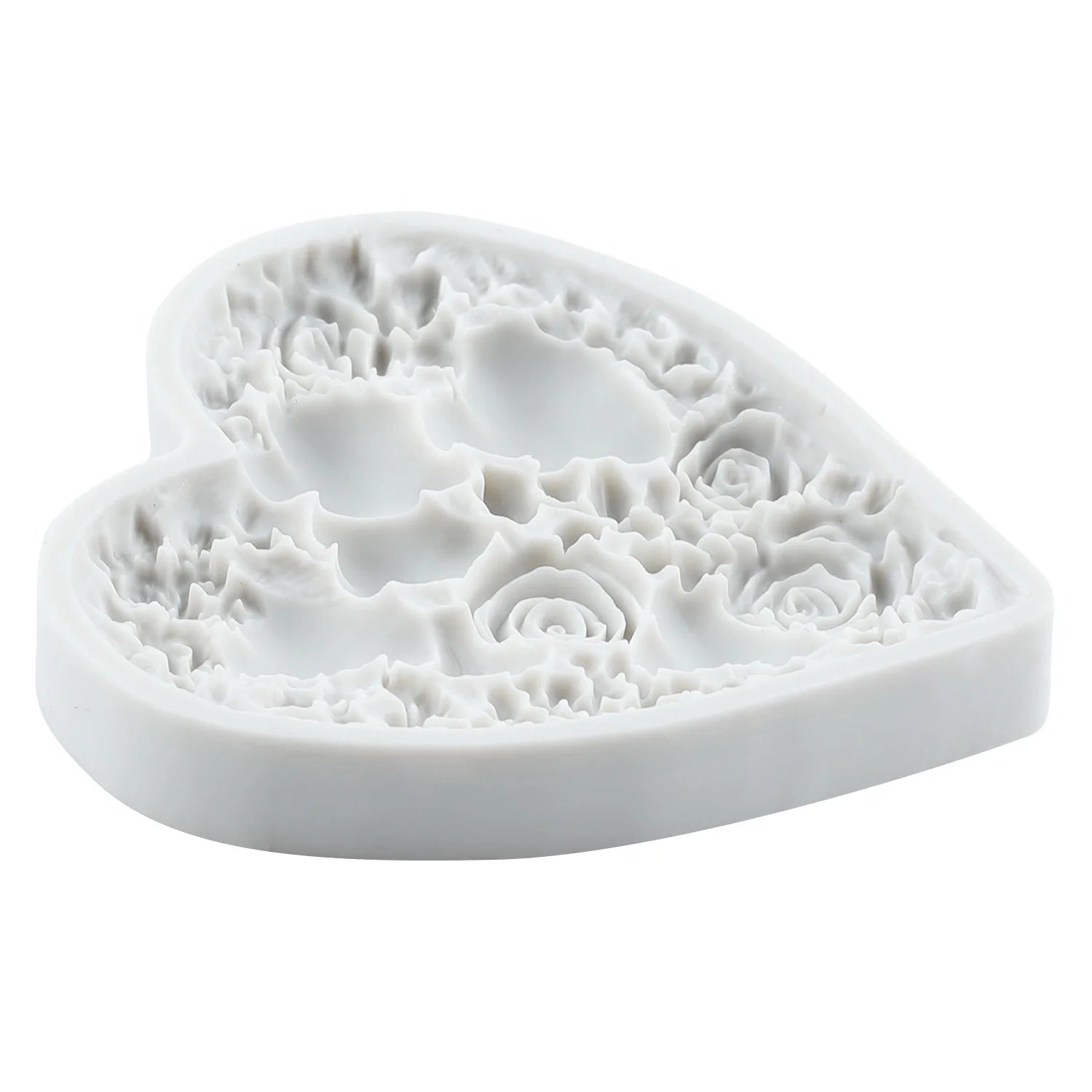 Love Heart Silicone Molds Rose Flower Fondant Cake Decorating Tools Cupcake Topper Chocolate Candy Craft Gum Paste Polymer Clay