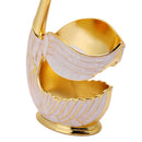 Coffee Dessert Spoon Set European  Elegant Swan Fruit Scoop Holder Decorative Tableware