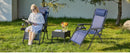 JHK Portable Zero Gravity Recliner Chairs Set of 2 Outdoor Garden Folding Lounge Chair