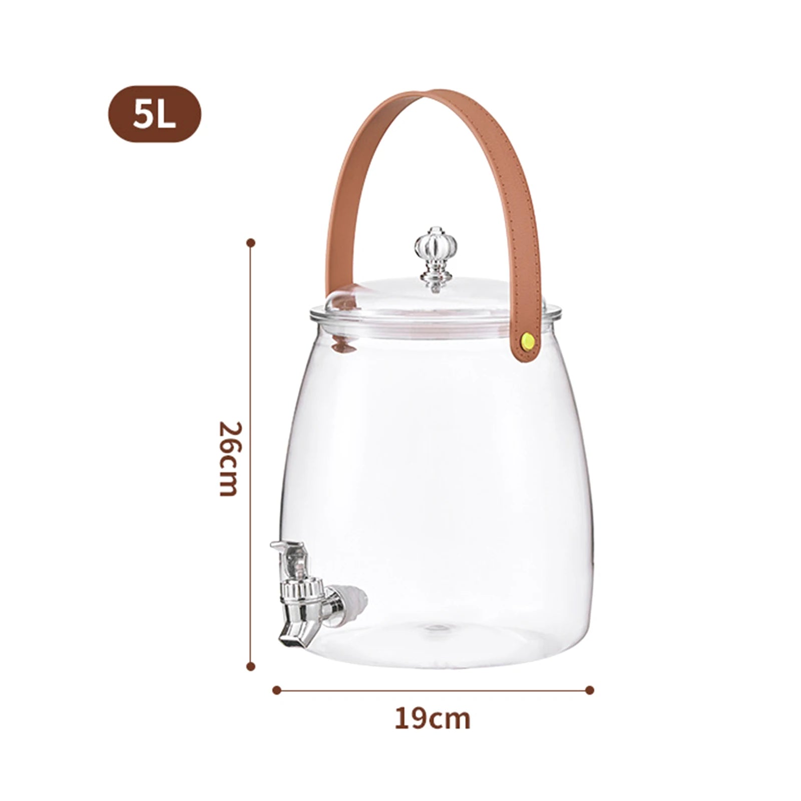 Beverage Dispenser with Spigot and Filter Clear Lemonade Stand Easy Flow Beverage Liquid Drink Container for Picnic Parties