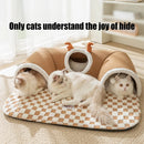 Cat Bed Tunnel Cat Play Tunnel Warm Shelter Tent House Toys for Dog Pet Animal Indoor Outdoor Wall-Corner Games Outside