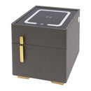 Smart Nightstand w/ Drawer & Safe Wireless Charging Nightstand Solid Wood Night Stand w/ 2 Drawers LED Bedside Tables for Bedroo