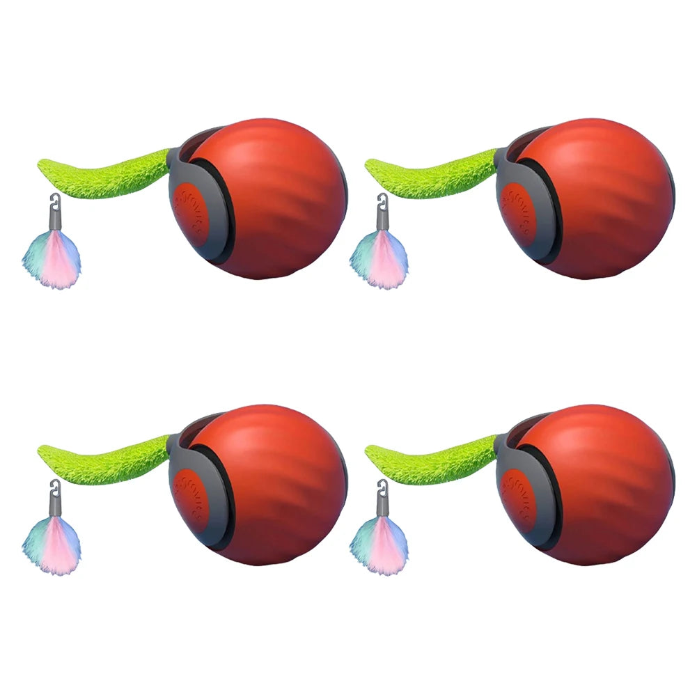 Speedy Tail 2.0 Cat Toys,2025 New Generation Smart Interactive Cat Toy Ball,Two Speed Adjustment, Automatic Moving Cat Toy Ball