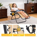 JHK Portable Zero Gravity Recliner Chairs Set of 2 Outdoor Garden Folding Lounge Chair