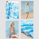 Thin Lightweight Microfiber Beach Towel Sand Free